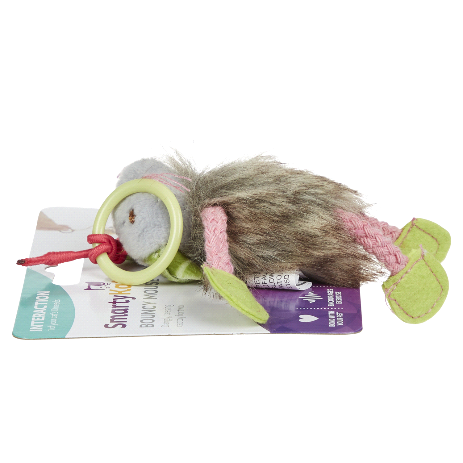 slide 2 of 5, SmartyKat BouncyMouse Cat Toy, 1 ct