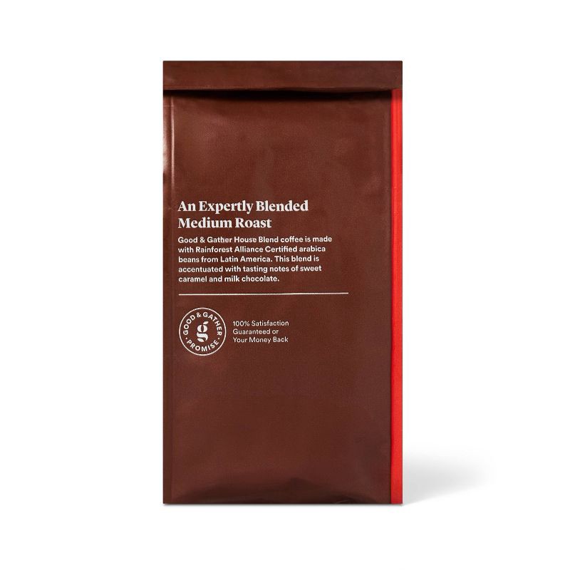 slide 2 of 4, House Blend Medium Roast Ground Coffee - 12oz - Good & Gather™, 12 oz