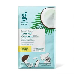Naturally Flavored Toasted Coconut Light Roast Ground Coffee - 12oz - Good & Gather™