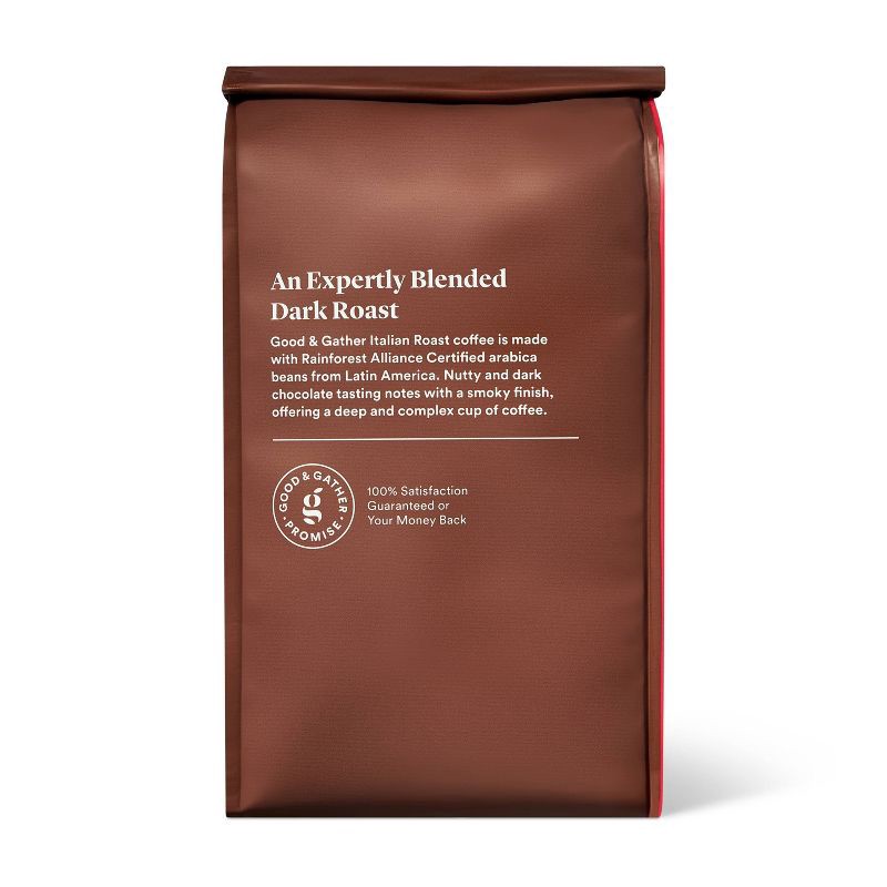 slide 3 of 4, Italian Dark Roast Ground Coffee - 12oz - Good & Gather™, 12 oz