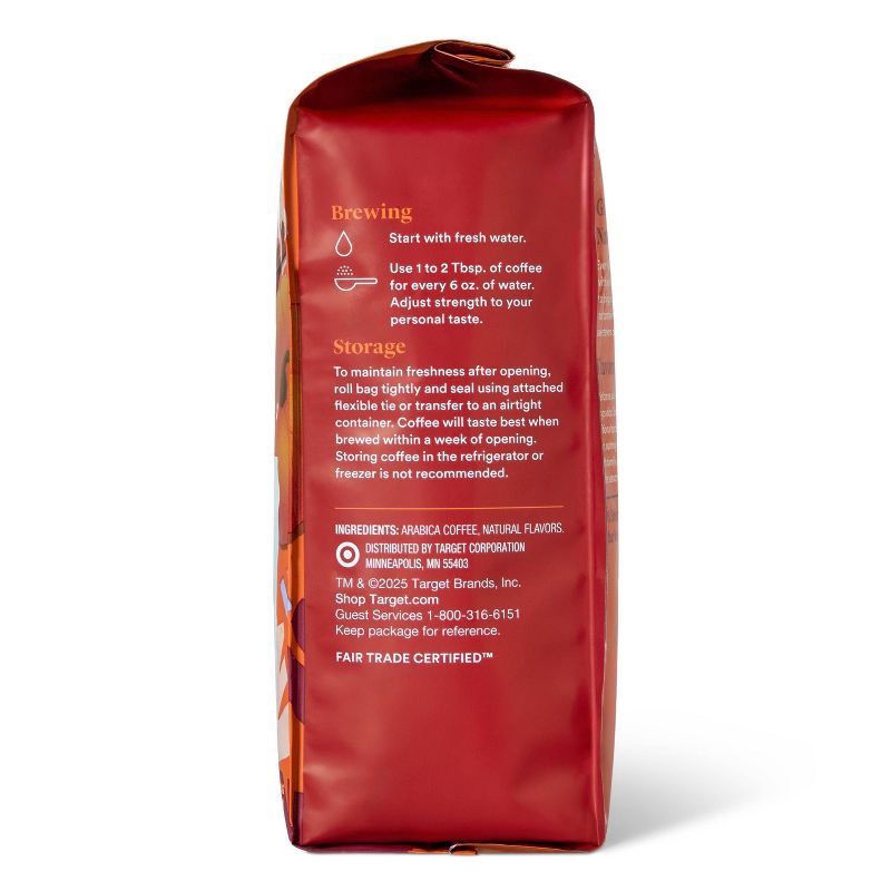 slide 2 of 4, Naturally Flavored Pumpkin Spice with Other Natural Flavors Light Roast Ground Coffee - 12oz - Good & Gather™, 12 oz