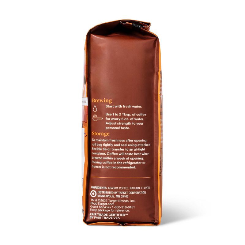 slide 4 of 4, Naturally Flavored PUMPKIN SPICE Light Roast Ground Coffee - 12oz - Good & Gather™, 12 oz