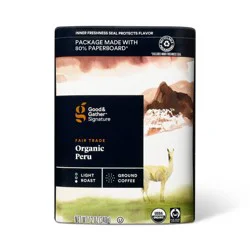 Signature Organic Peruvian Light Roast Ground Coffee - 12oz - Good & Gather™