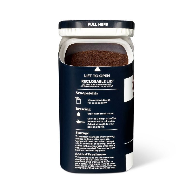 slide 2 of 4, Signature Organic Espresso Blend Dark Roast Ground Coffee - 12oz - Good & Gather™, 12 oz
