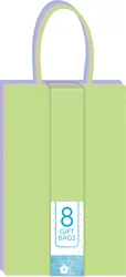Izzy B Jrcub Kraft Gift Bag Set, Pastel, 8pk