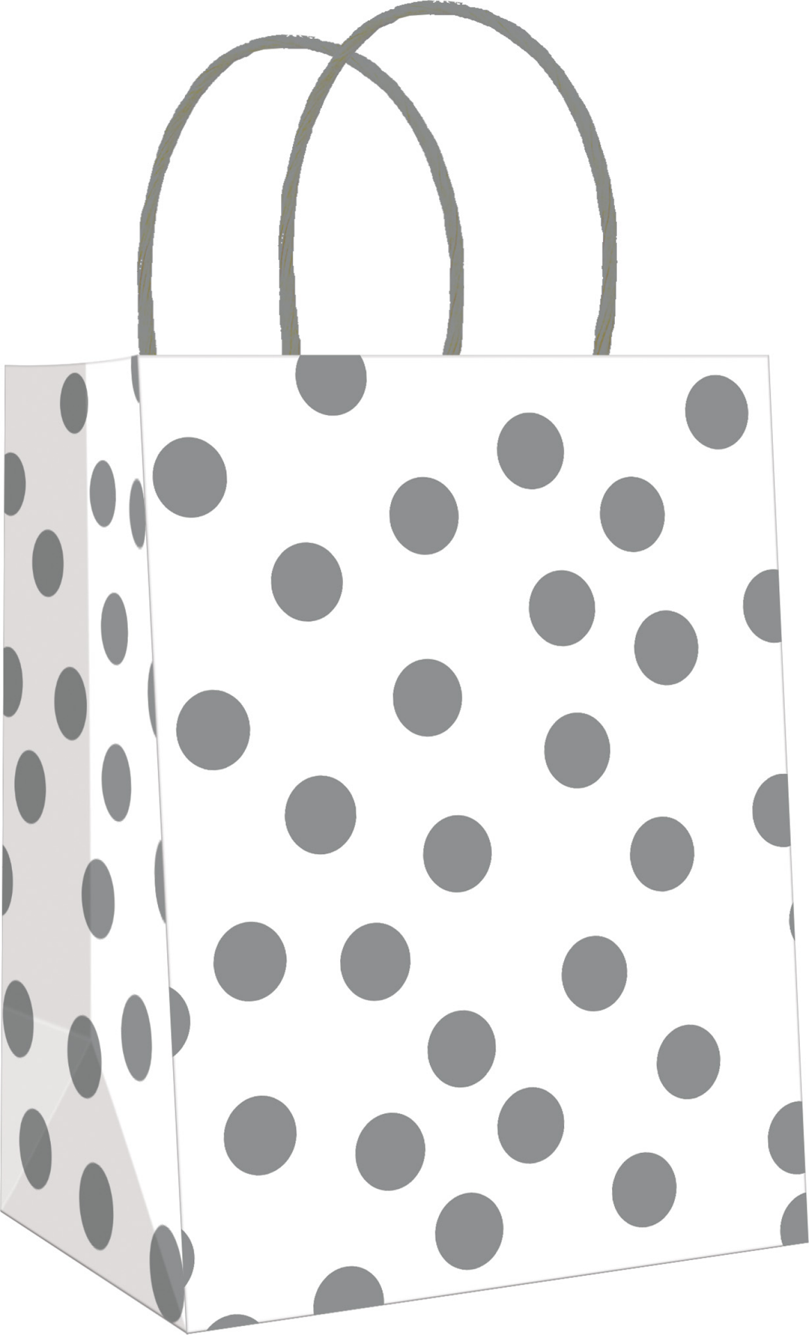 slide 3 of 3, Izzy B Kraft Gift Bag Cub Slvr Mtl 6pk, 6 ct