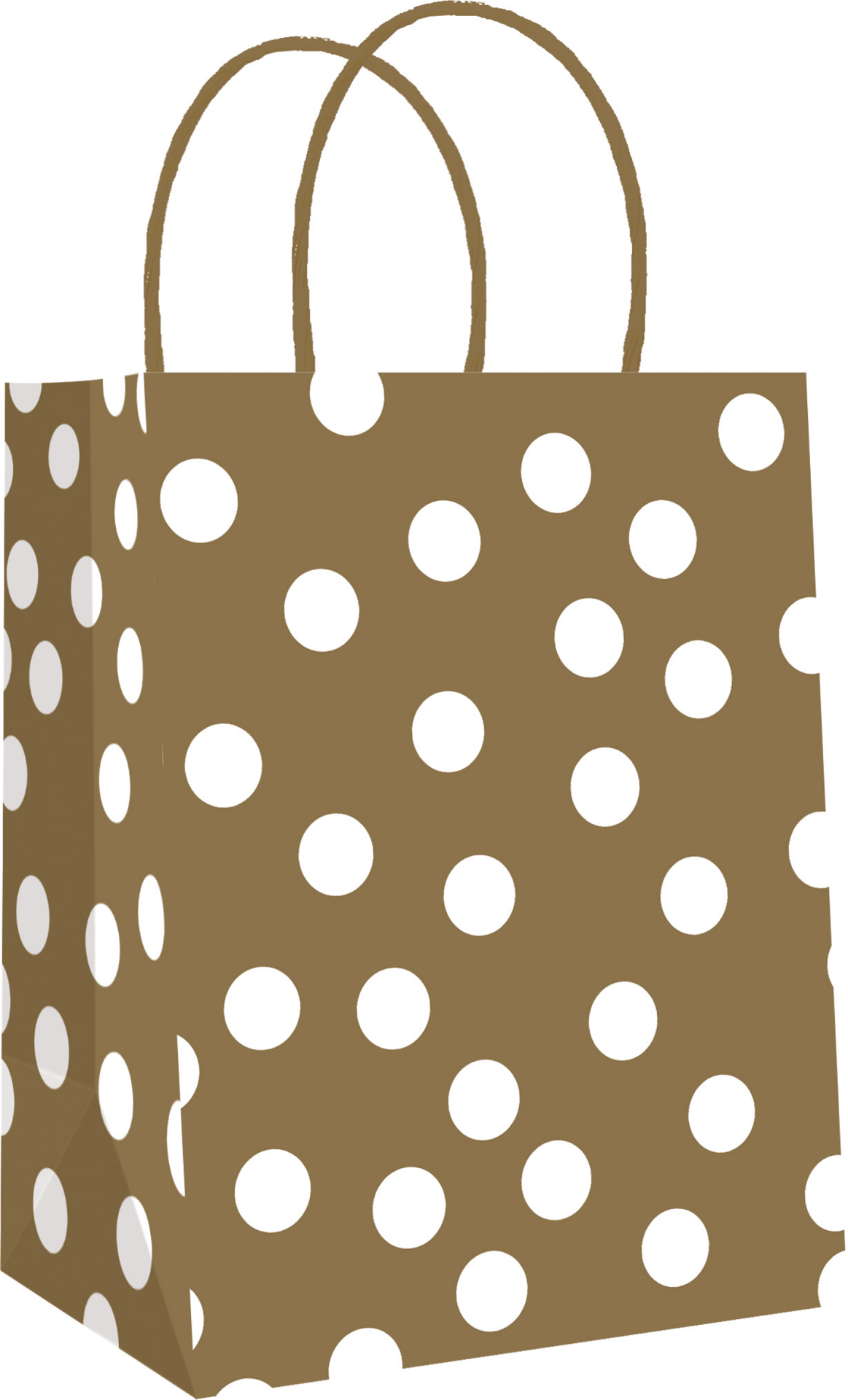 slide 3 of 3, Izzy B Kraft Gift Bag Cub, Gold Mtl, 6pk, 6 ct