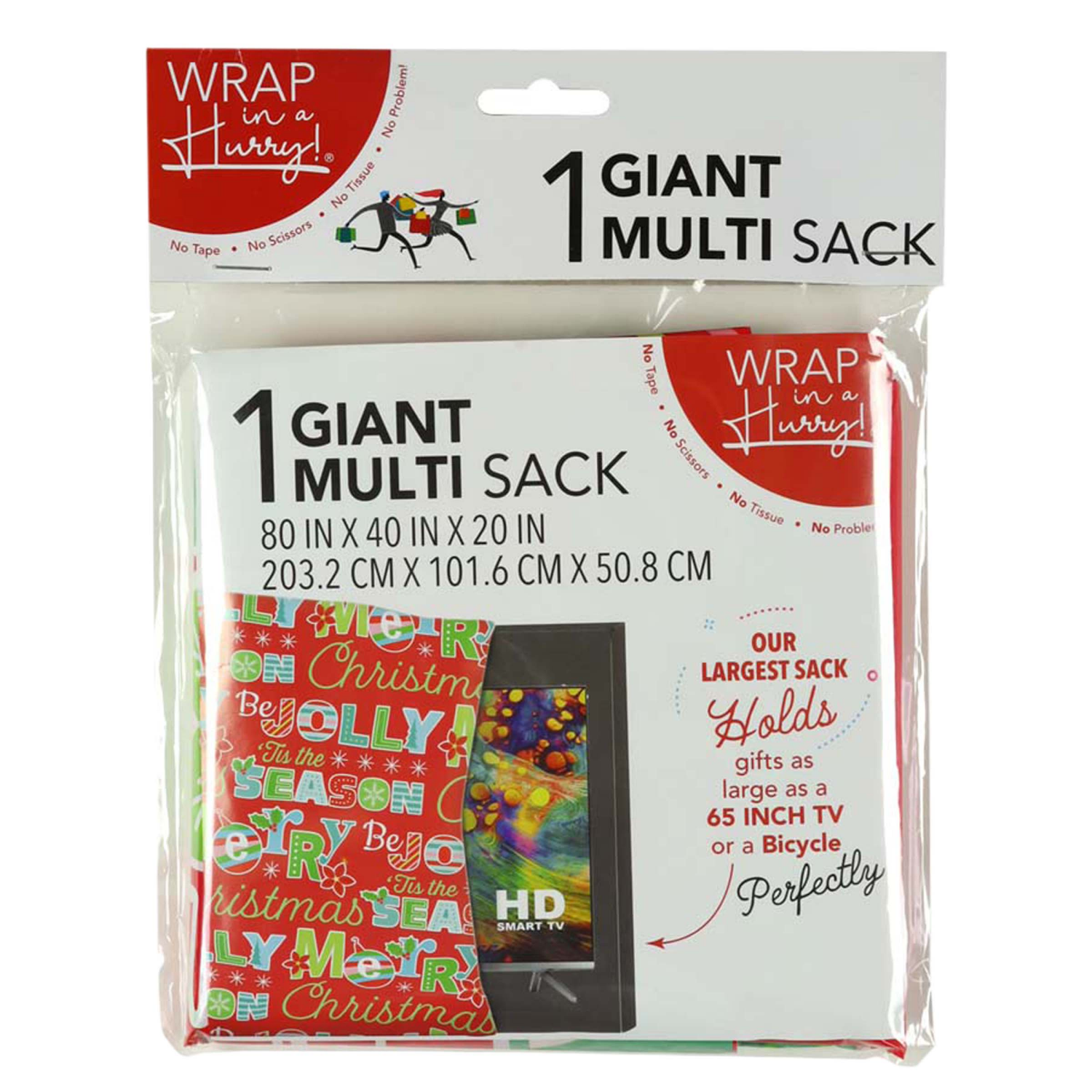slide 2 of 6, Wrap-In-A-Hurry Giant Multipurpose Sack, 1 Count, 1 ct