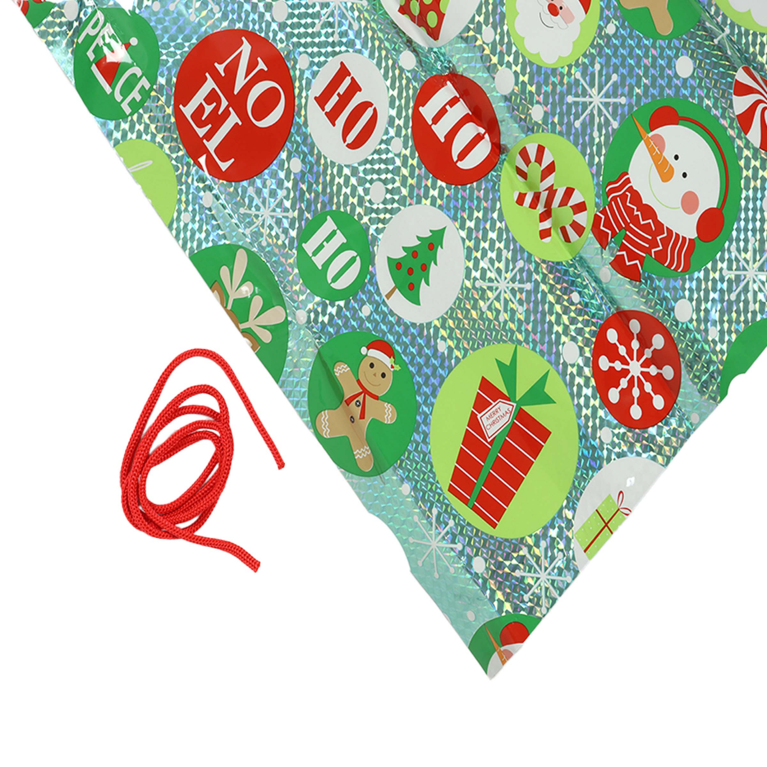 slide 4 of 7, Wrap-In-A-Hurry Jumbo Foil Prismatic Sack, 1 Count, 1 ct