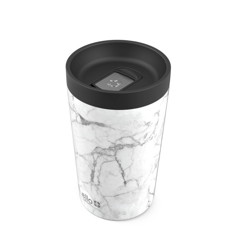 slide 2 of 4, Ello Jones 11oz Vacuum Insulated Stainless Steel Travel Mug White Marble, 11 oz