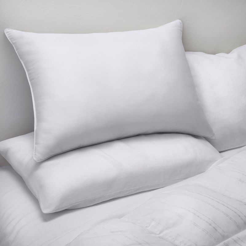 slide 2 of 4, Standard/Queen Machine Washable Firm Down Alternative Pillow - Casaluna™: Hypoallergenic, 300 Thread Count Cotton, 1 ct