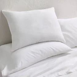 Standard/Queen Machine Washable Firm Down Alternative Pillow - Casaluna™: Hypoallergenic, 300 Thread Count Cotton