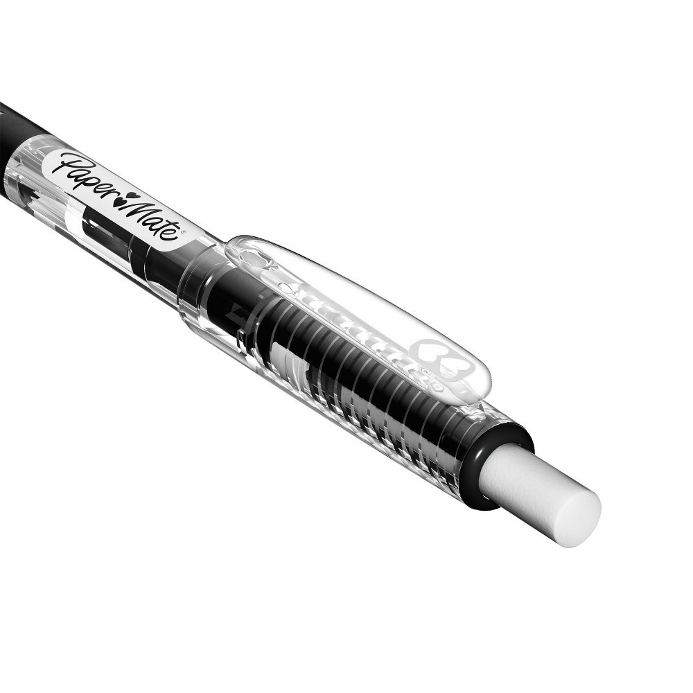 slide 8 of 9, Paper Mate Clear Point Break Resistent #2 Mechanical Pencils with Eraser & Refill 0.7mm Black, 1 ct