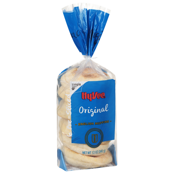 slide 1 of 1, Hy-vee Original English Muffins, 6 ct; 12 oz