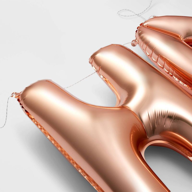 slide 3 of 4, "Happy Birthday" Balloon Rose Gold - Spritz™, 1 ct