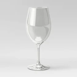 20oz Tritan Plastic Stemmed Wine Glass - Threshold™: Copolyester, Dishwasher-Safe, Traditional Style Drinkware