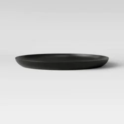10.5" Plastic Round Dinner Plate Gray - Made By Design™