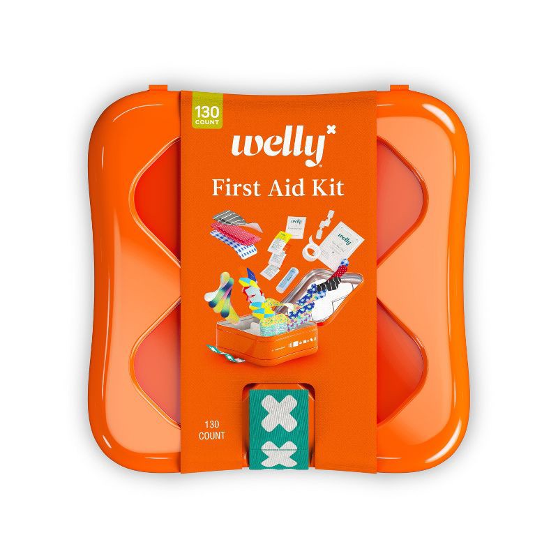 slide 1 of 8, Welly First Aid Kit - 130ct, 130 ct