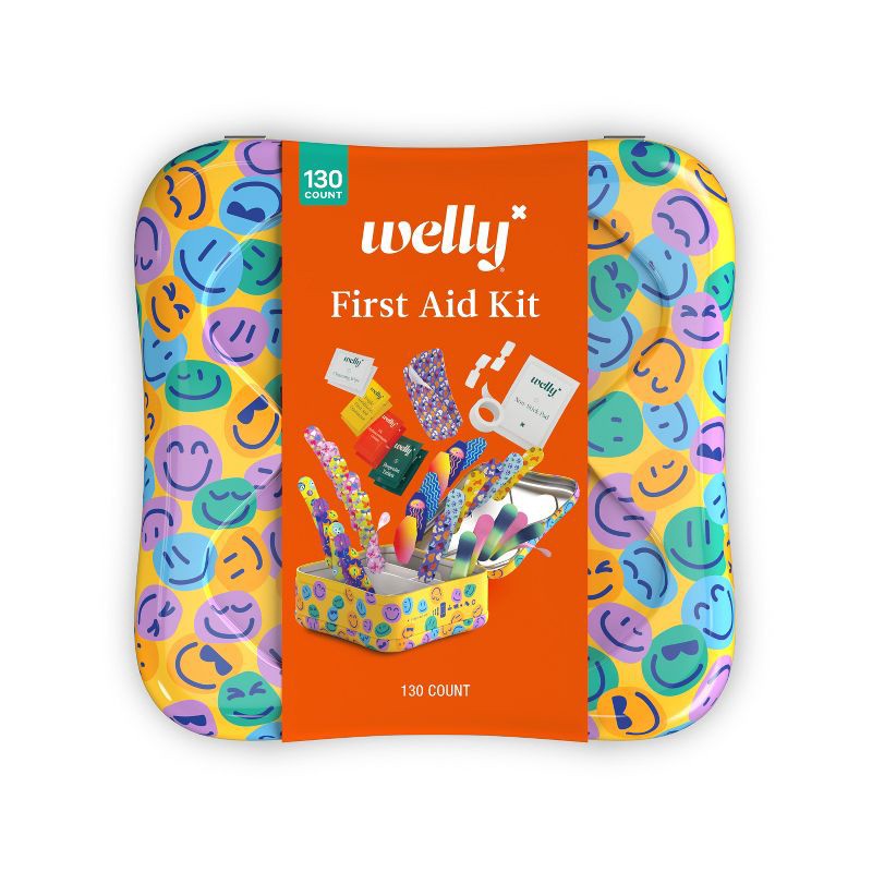 slide 1 of 8, Welly First Aid Kit - 130ct, 130 ct