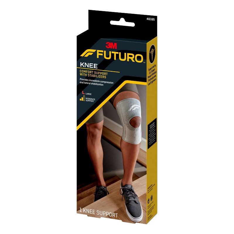 slide 7 of 7, FUTURO Comfort Knee Support with Stabilizers - L, 1 ct