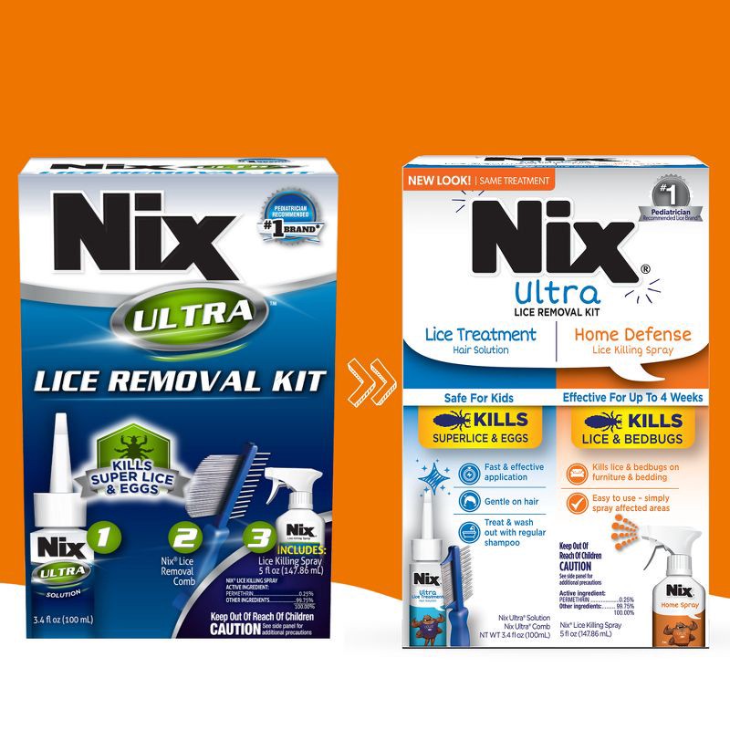 slide 2 of 9, Nix Ultra Super Lice Removal Kit Lice Removal Treatment For Hair and Home - 8.4 fl oz, 8.4 fl oz