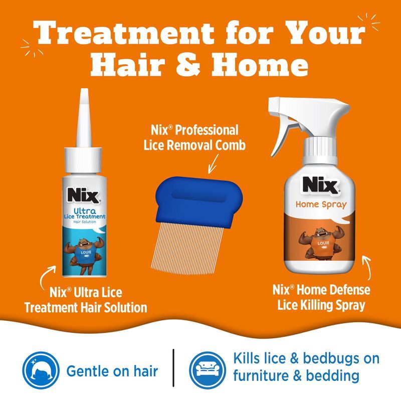 slide 3 of 9, Nix Ultra Super Lice Removal Kit Lice Removal Treatment For Hair and Home - 8.4 fl oz, 8.4 fl oz