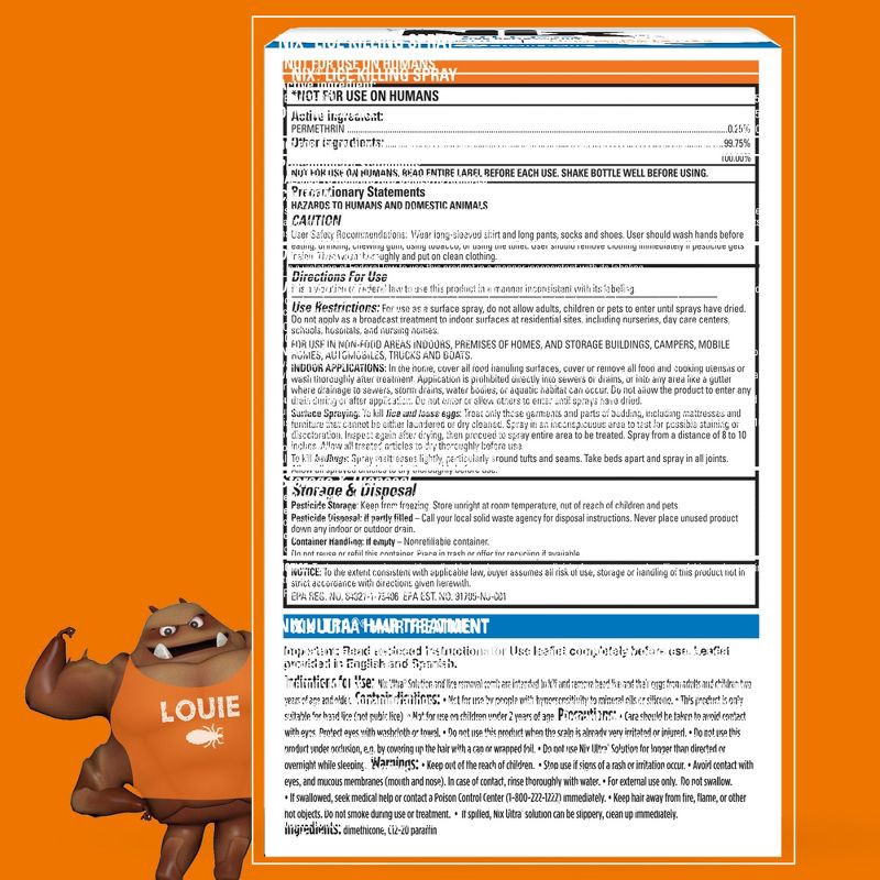 slide 8 of 9, Nix Ultra Super Lice Removal Kit Lice Removal Treatment For Hair and Home - 8.4 fl oz, 8.4 fl oz