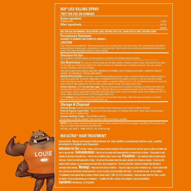 slide 9 of 9, Nix Ultra Super Lice Removal Kit Lice Removal Treatment For Hair and Home - 8.4 fl oz, 8.4 fl oz
