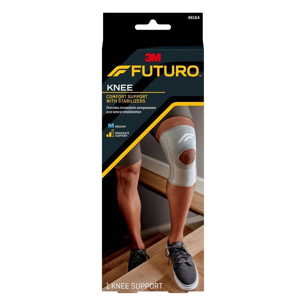slide 4 of 7, FUTURO Comfort Knee Support with Stabilizers - M, 1 ct