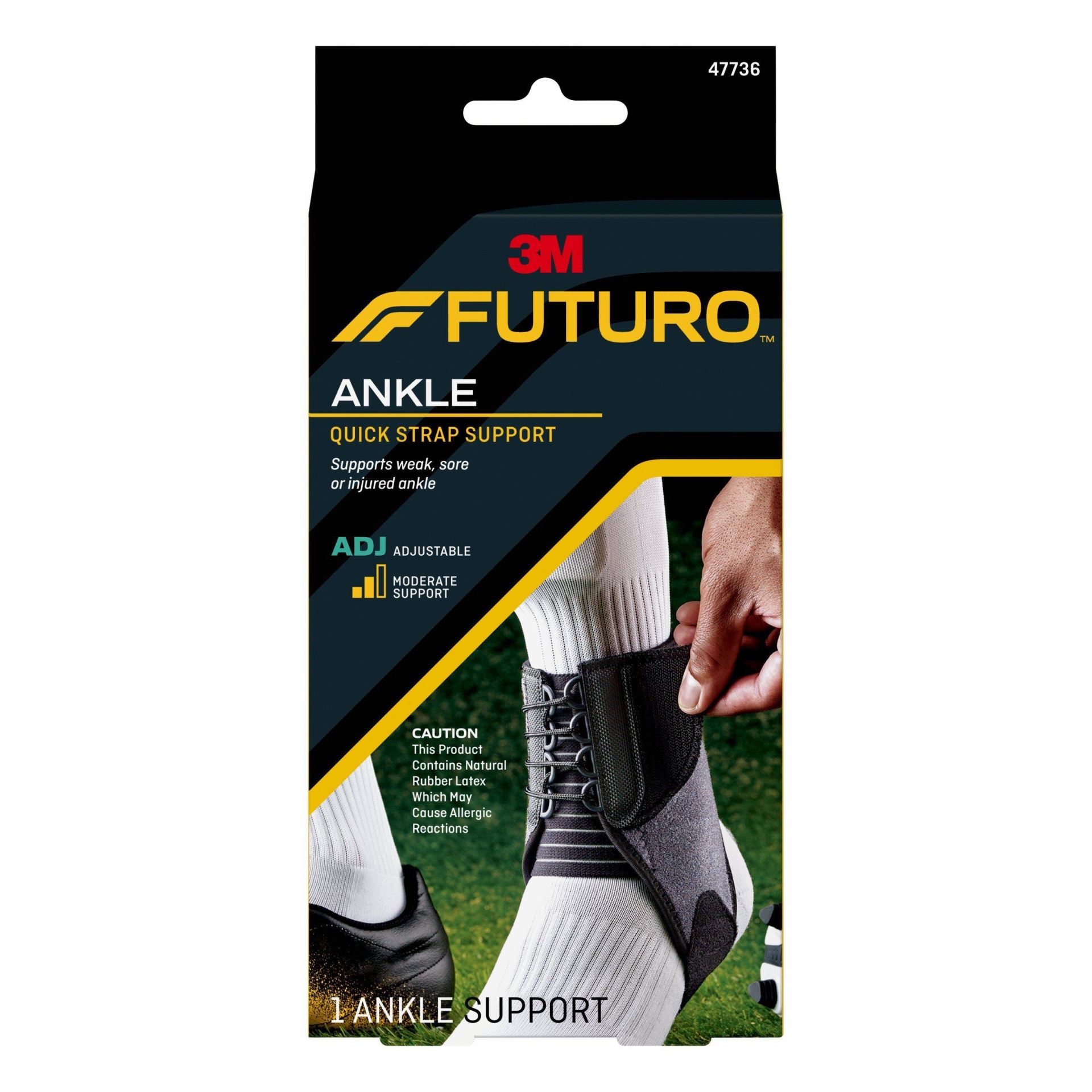 slide 1 of 3, FUTURO Quick Strap Ankle Support, 1 ct