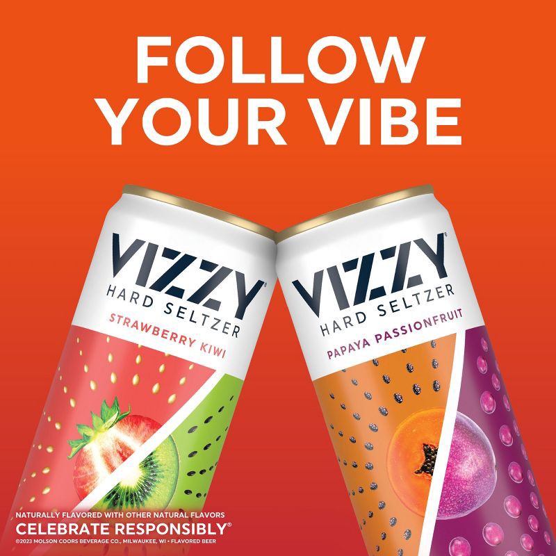 slide 8 of 8, Vizzy Hard Seltzer Vibrantly Tropical Variety Pack - 12pk/12 fl oz Slim Cans, 12 ct; 12 fl oz