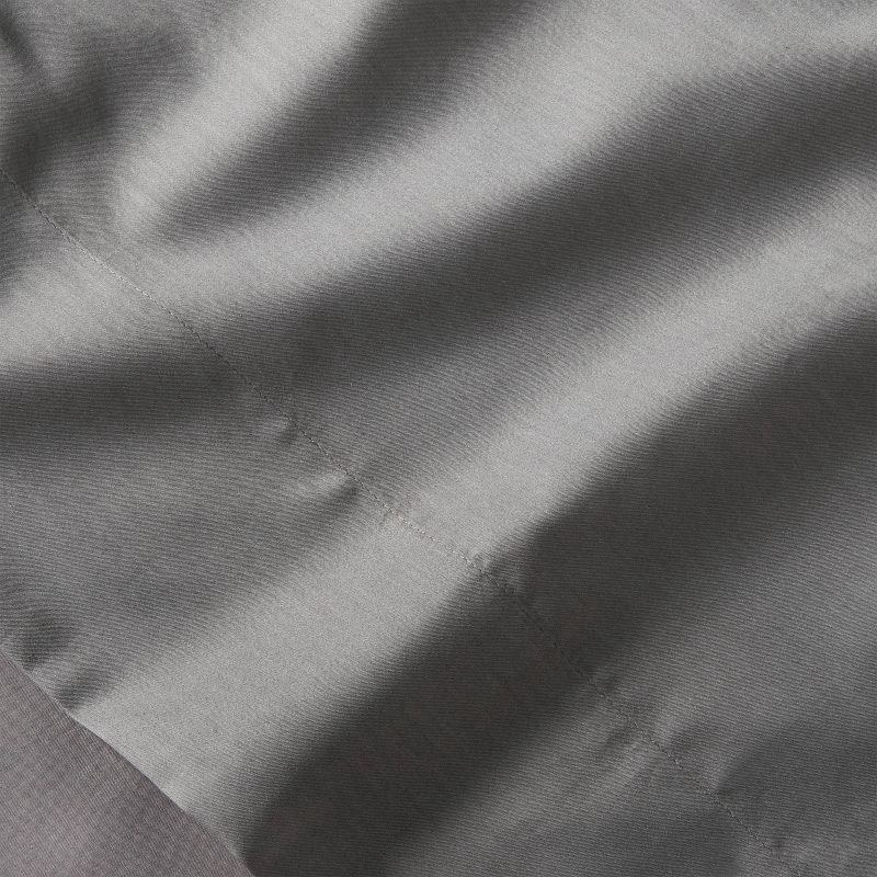slide 4 of 4, Standard 300 Thread Count Temperature Regulating Solid Pillowcase Set Dark Gray - Casaluna™: Cooling Satin Weave, OEKO-TEX Certified, 1 ct