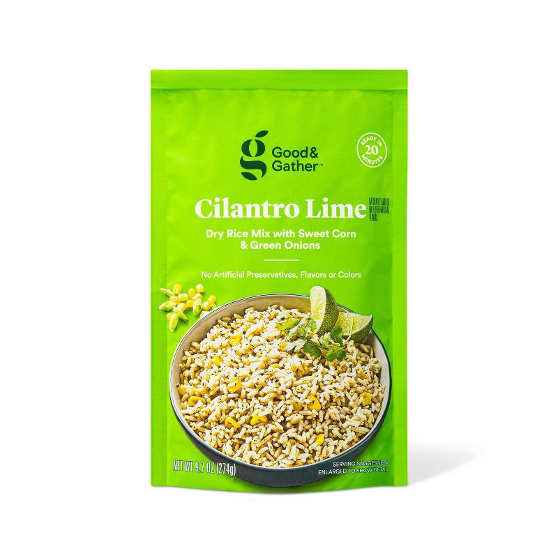 slide 1 of 4, Cilantro Lime Dry Rice Mix - 9.7oz - Good & Gather™, 9.7 oz
