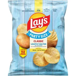 Lay's Lightly Salted Party Size Potato Chips- 12.5oz