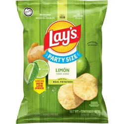 Lay's Limon Party Size Potato Chips - 12.5oz