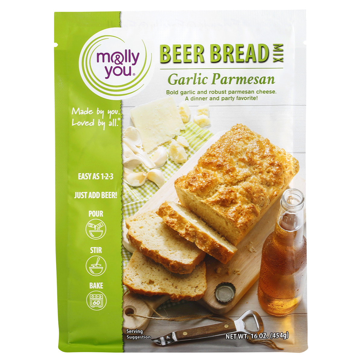 slide 1 of 1, Molly & You Garlic Parmesan Beer Bread Mix, 16 oz