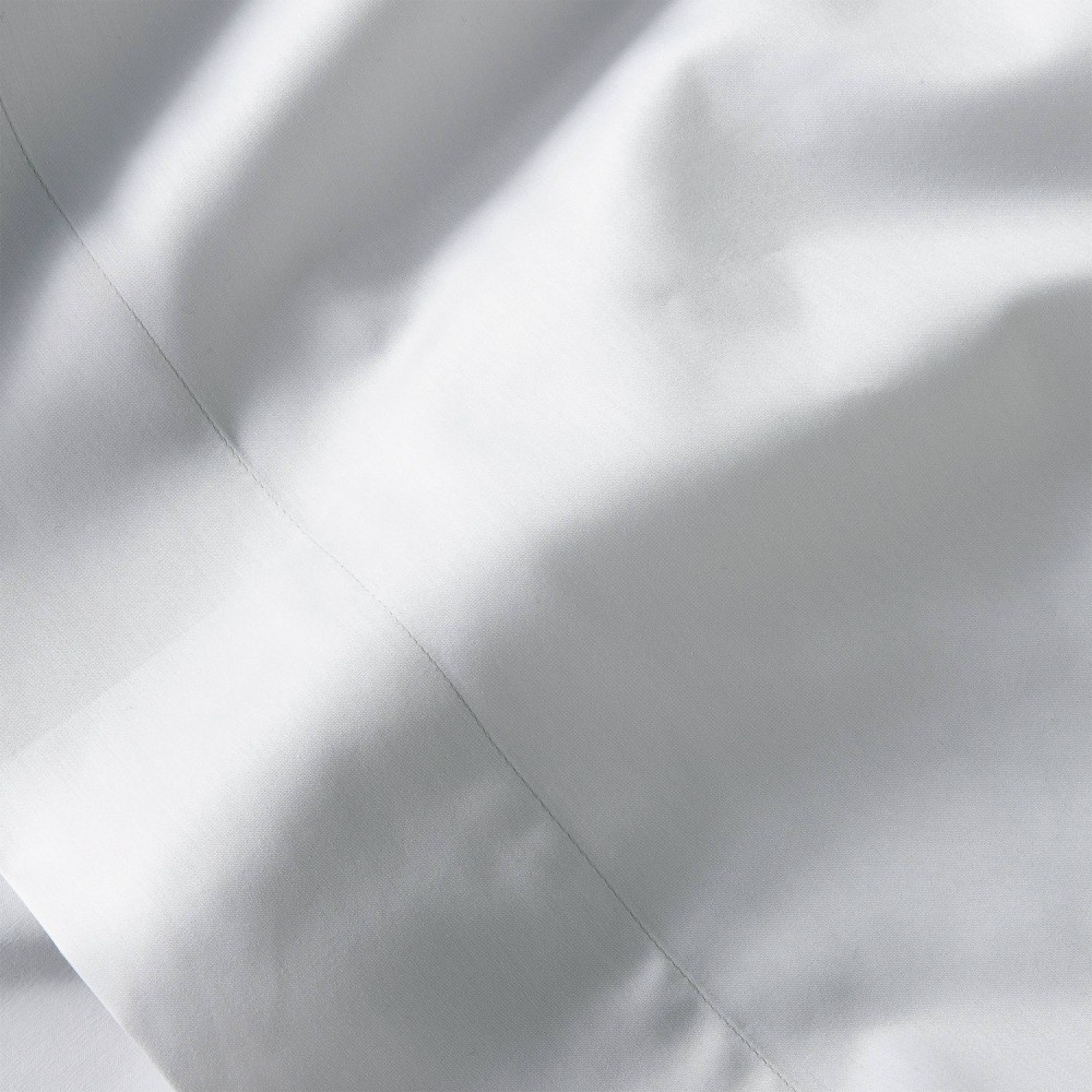 slide 4 of 4, King 300 Thread Count Temperature Regulating Solid Pillowcase Set Light Gray - Casaluna, 1 ct