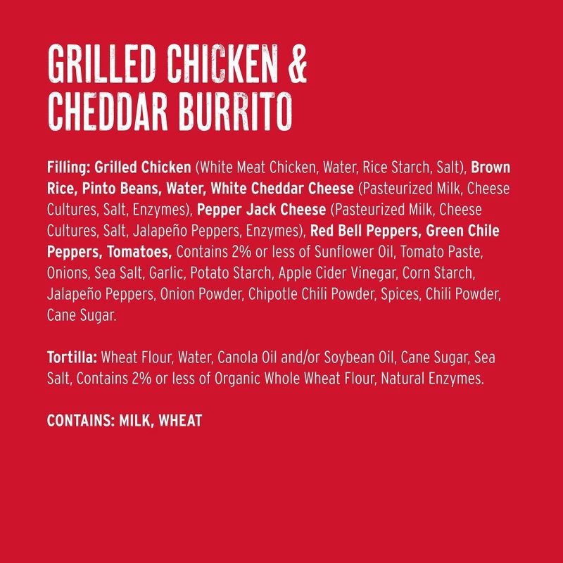 slide 12 of 14, Red's All Natural Red's Frozen Chicken & Cheese Burrito - 5oz, 5 oz