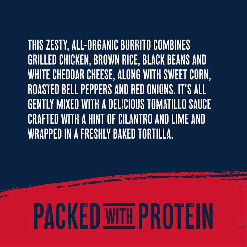 slide 6 of 14, Red's All Natural Red's Frozen Organic Chicken, Cilantro & Lime Burrito - 4.5oz, 4.5 oz