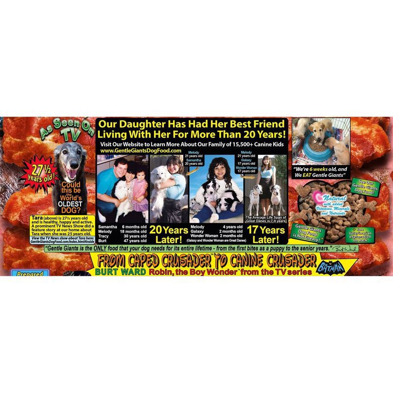 slide 3 of 9, Gentle Giants with Real Beef & Real Bacon Complete & Balanced Dry Dog Food - 24lbs, 24 lb