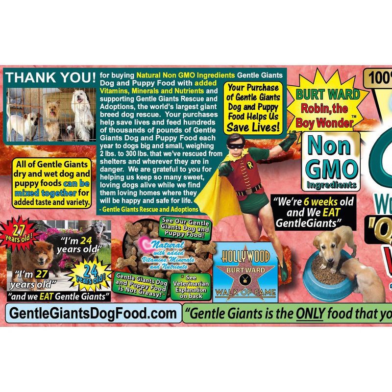 slide 9 of 9, Gentle Giants with Real Beef & Real Bacon Complete & Balanced Dry Dog Food - 24lbs, 24 lb