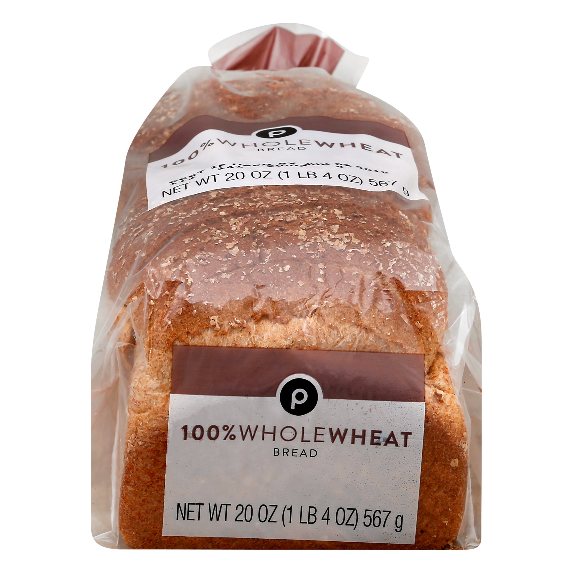 slide 1 of 1, Publix 100% Whole Wheat Bread, 16 oz