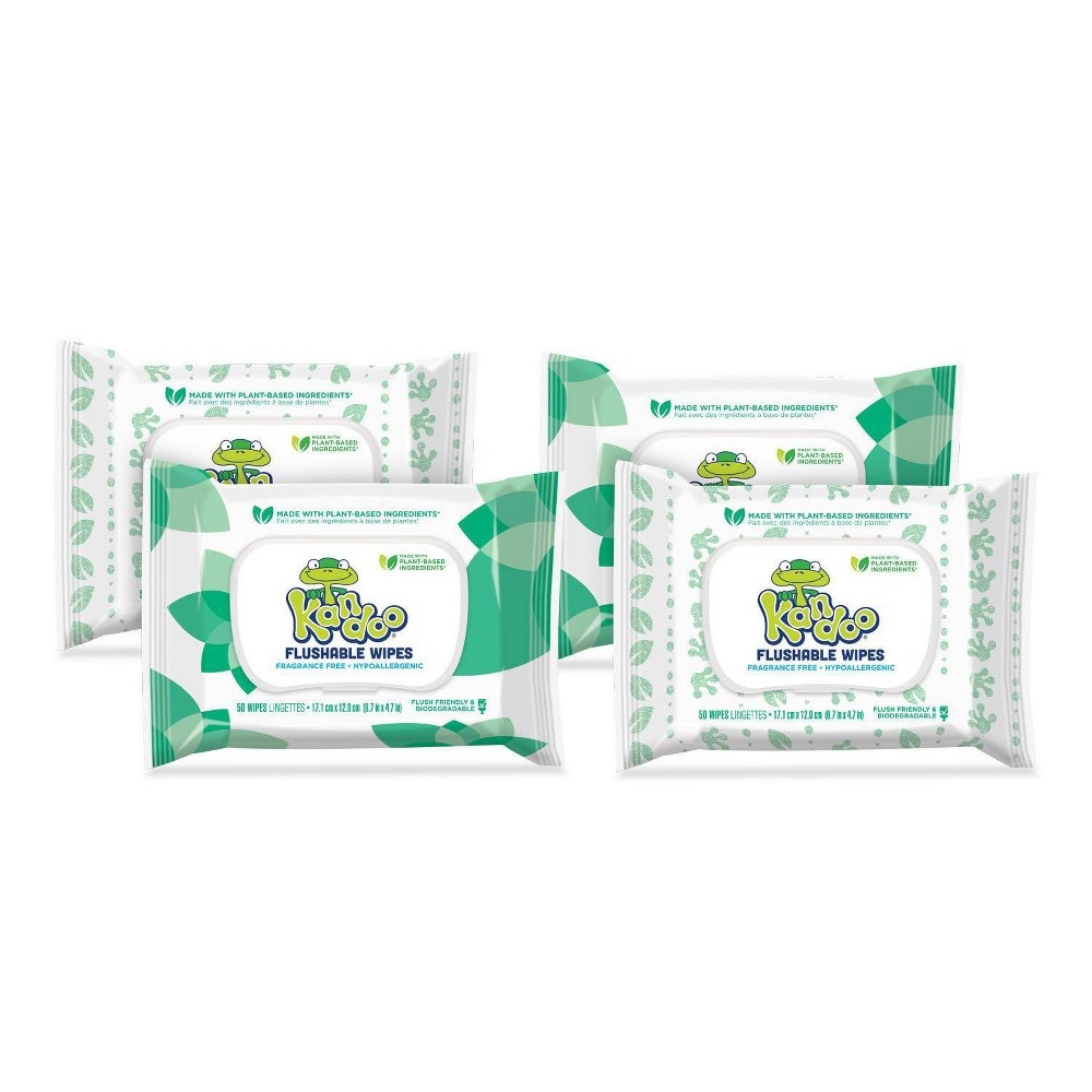 slide 2 of 8, Kandoo Flushable Wipes with Flip Top - 200ct, 200 ct