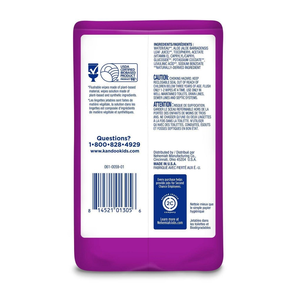 slide 3 of 8, Kandoo Flushable Wipes with Flip Top - 200ct, 200 ct