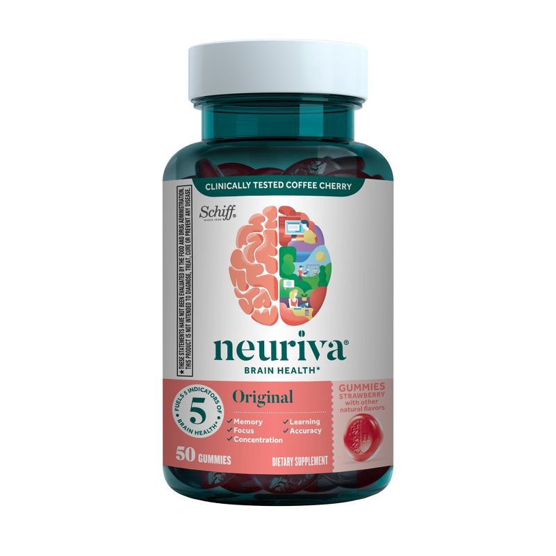 slide 1 of 1, Neuriva Original Brain Performance Gummy - 50ct, 50 ct