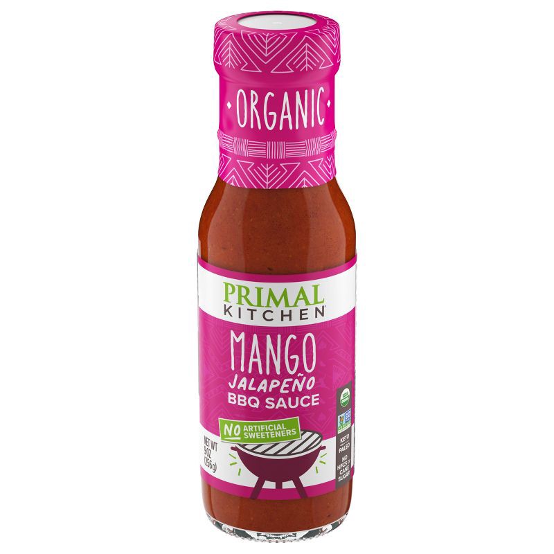 slide 1 of 4, Primal Kitchen Mango Jalapeno BBQ Sauce - 9oz, 9 oz