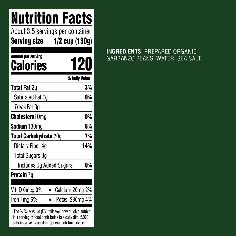 slide 4 of 4, Organic Low Sodium Chickpeas Garbanzo Beans - 15oz - Good & Gather™, 15 oz