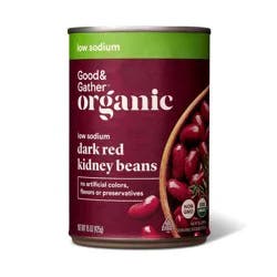 Organic Low Sodium Dark Red Kidney Beans - 15oz - Good & Gather™