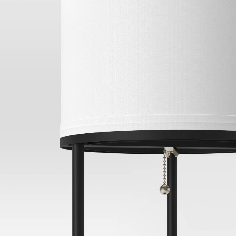 Shelf Floor Lamp Black Room Essentials 1 ct Shipt