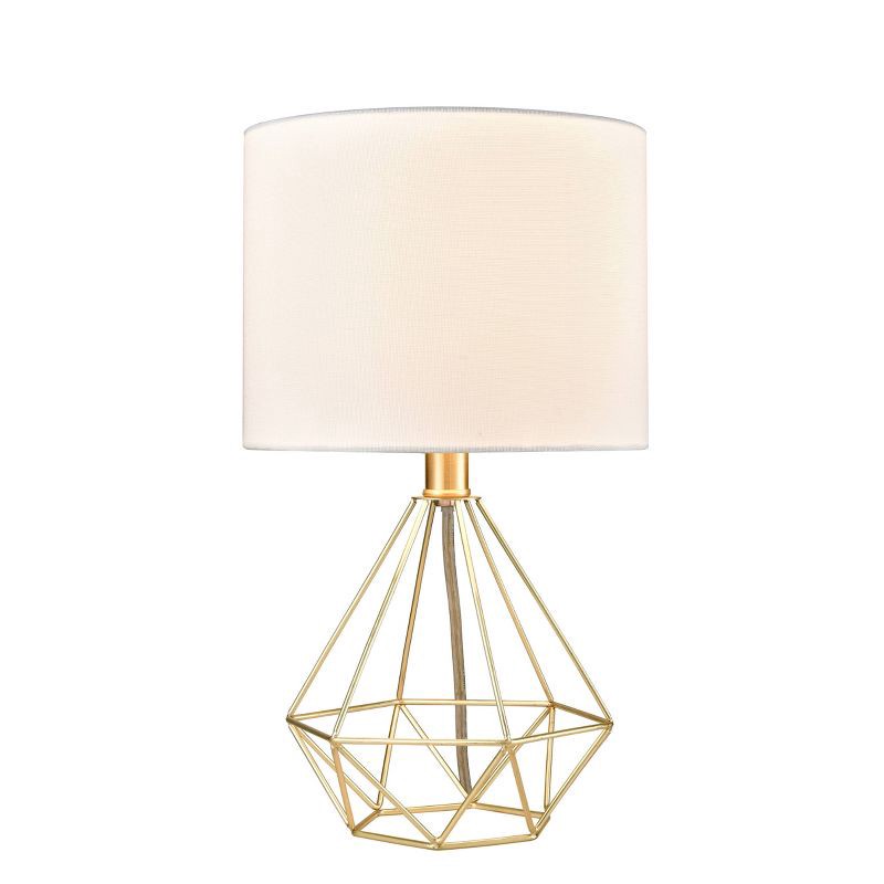 Wire Geo Table Lamp (Includes LED Light Bulb) Brass Project 62 1 ct